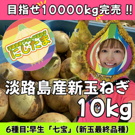 10kg淡路島産新玉ねぎ「にじたま」  (25個前後)