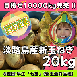 20kg淡路島産新玉ねぎ「にじたま」  (約50個)