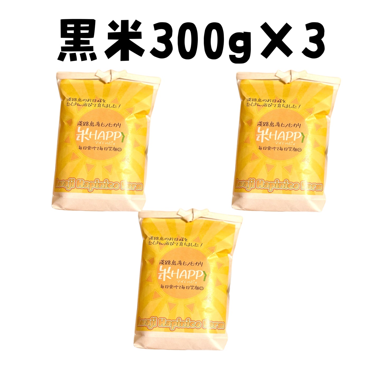 【単品】黒米300g×3